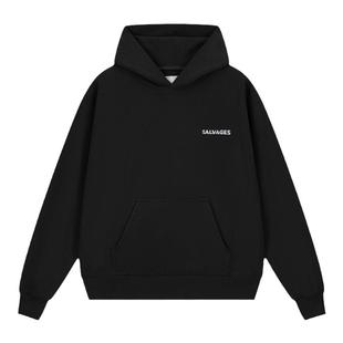 SALVAGES明星同款新款卫衣宽松简约痞帅高级感重磅纯棉连帽上衣