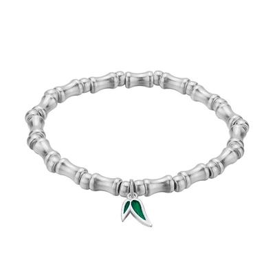 足银999古法磨砂竹节手链