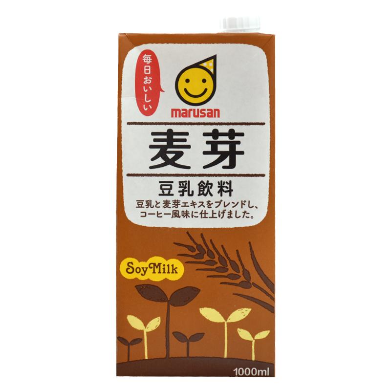 包邮日本进口饮品marusan丸三麦芽咖啡味豆乳麦芽豆奶饮料1L