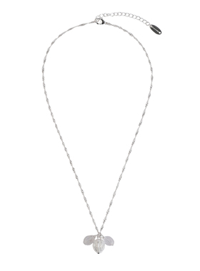 现货26SS新款DACCORD仲夏夜果天然白水晶吊坠银色项链叠戴高级