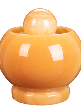 天然玉石装饰中式办公室风水球