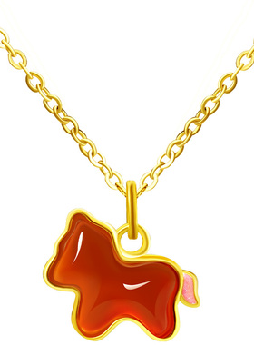 宫里上新马年本命年小马项链