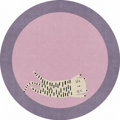 吊篮儿童房电脑学习椅圆形地毯