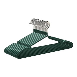 100支衣架家用加粗不锈钢挂衣无痕衣撑阳台晾衣服用撑子挂架防滑