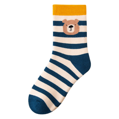 若行韩系儿童袜子秋冬季加厚毛圈