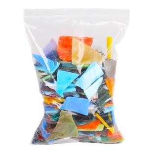 diy马赛克画镶嵌云母片透明透光教堂彩色玻璃碎片蒂凡尼手工材料