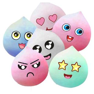 表情包棉花糖贴纸眼睛鼻子嘴巴卡通棉花糖贴画可爱表情不干胶贴纸
