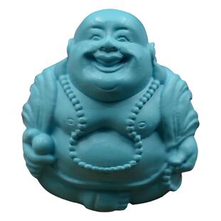 优化绿松石弥勒佛挂件文玩手串背云中国风新中式吊坠隔片笑佛顶珠