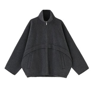 COMMON VALUE「 龛 Niche 」双面羊毛绒立领上衣呢子拉链夹克外套