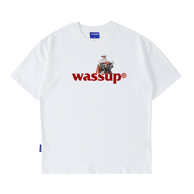 WASSUP美式复古t恤短袖男潮牌