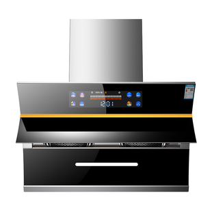 欧派高变频抽油烟机家用厨房自动清洗侧吸式吸油烟机双电机抽烟机