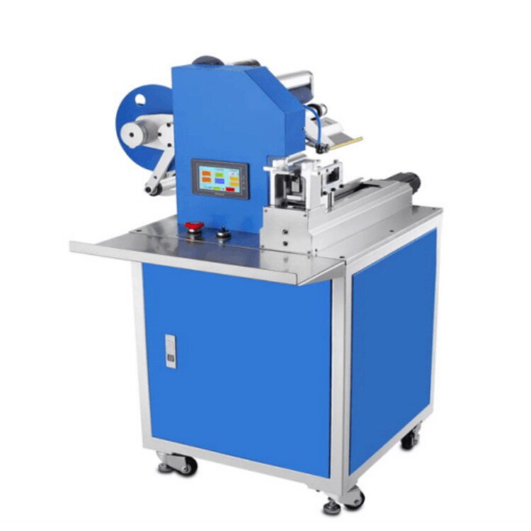 定制电线电源对折贴标机卷标不干胶标签机果冻吊牌电缆商标机打码