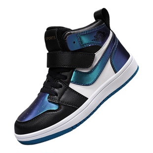 剑桥儿童高帮板鞋男童运动鞋2025秋冬新款加绒保暖棉鞋大童青少年