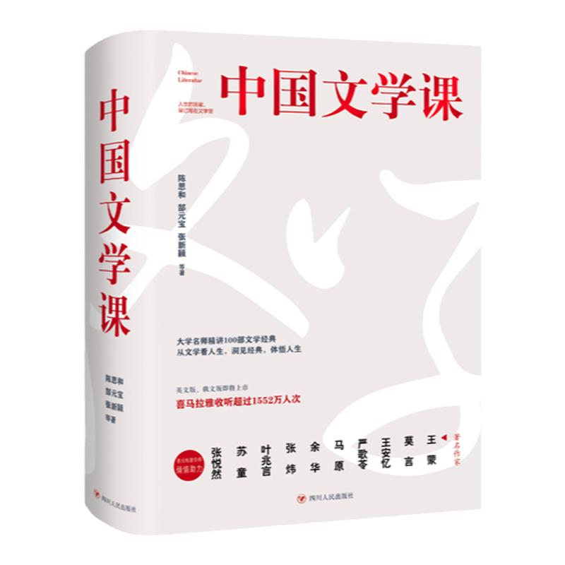 中国文学课  中国现当代文学经典 精讲100部中国现当代经典 学者陈思和 郜元宝 张新颖等著 余秋雨 张大春 韩寒 华文好书 中信