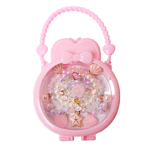 儿童项链珍珠手链套装礼盒女童贝壳宝宝公主饰品小女孩生日礼物