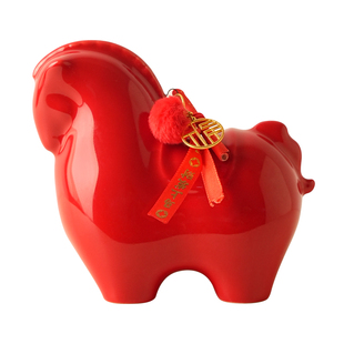 贝汉美国潮马上有钱摆件马年吉祥物客厅轻奢装饰公司年会新年礼物