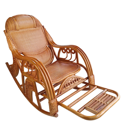 奔藤世家藤椅摇椅中老人舒适躺椅