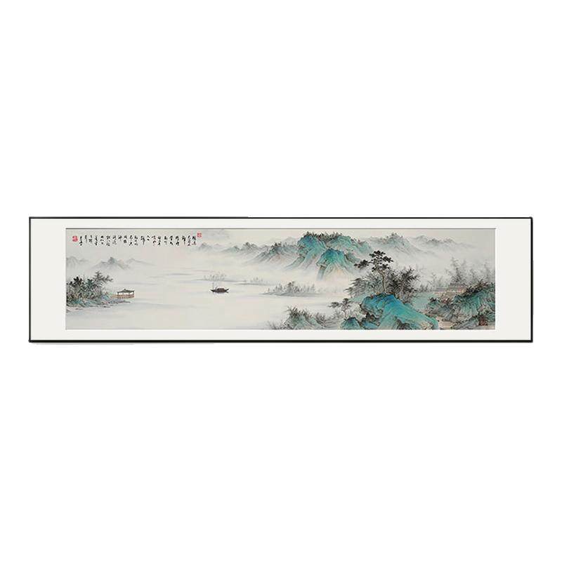新中式客厅挂画山水画