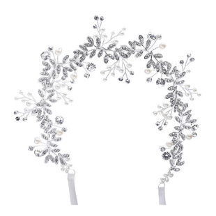 手工水钻串珠欧美新娘头饰仙气发带珍珠发箍婚纱礼服造型外景发饰