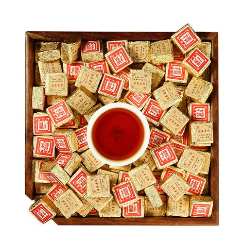 普洱茶熟茶小金砖2003年熟普洱茶小沱茶云南勐海熟普迷你小方砖茶