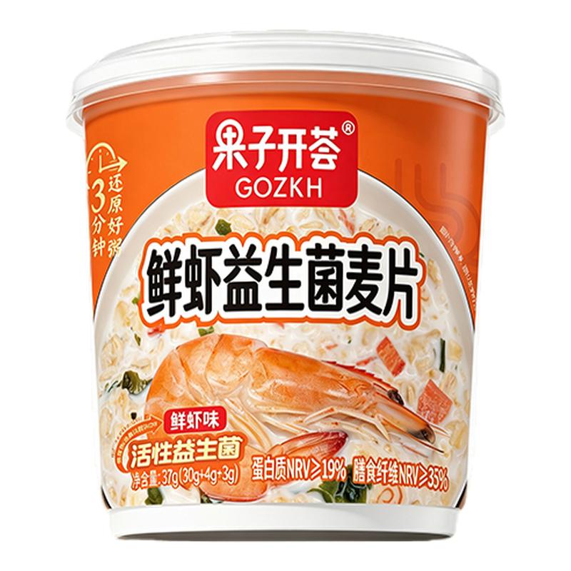 果子开荟鲜虾益生菌即食复合麦片