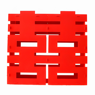 结婚立体喜字落地摆件婚房布置双囍婚庆用品新房卧室客厅墙角装饰