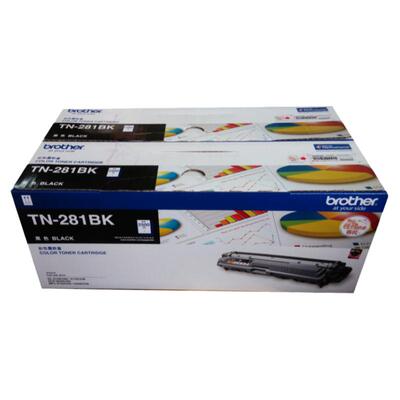 原装兄弟TN-281BK黑色双支粉盒 HL-3170CDW HL-3150CDN DCP-9020CDN MFC-9140CDN MFC-9340CDW红黄青色墨粉盒