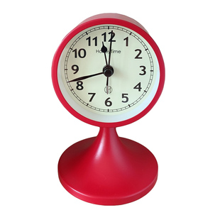 北欧风格闹钟简约学生用创意卧室床头静音现代个性懒人桌面小闹钟