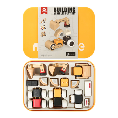 益智拼装木质积木mobee