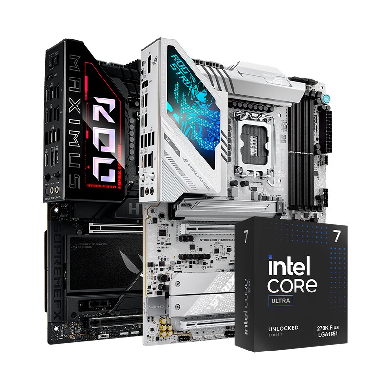 intel/英特尔酷睿Ultra7 270k Plus搭华硕z890吹雪重炮手主板套装