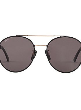 韩国新款轻奢圆框防晒INS墨镜