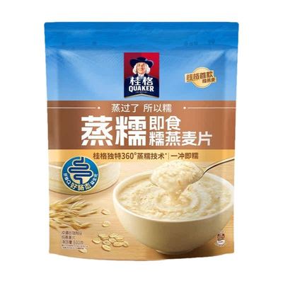 桂格冲饮麦片蒸糯600g软糯拉丝