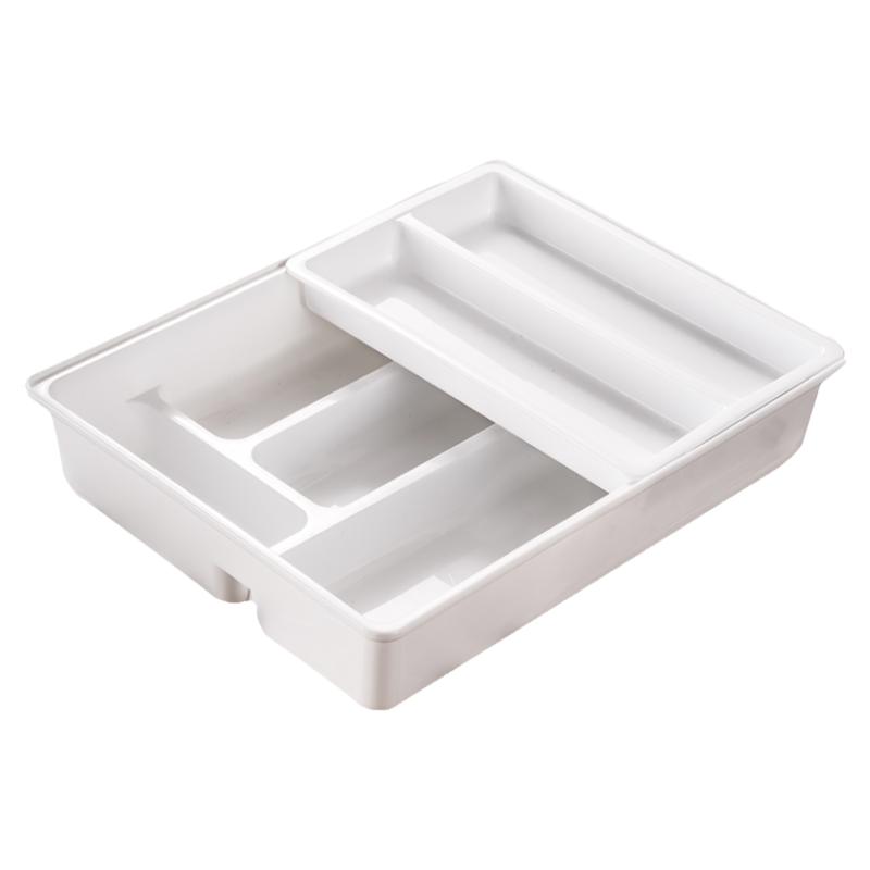韩国进口抽屉收纳盒厨房筷子餐具多层分隔式整理橱柜工具置物盒