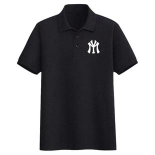 夏季POLO衫男修身韩版纯色翻领短袖时尚个性精神小伙潮牌上衣t恤