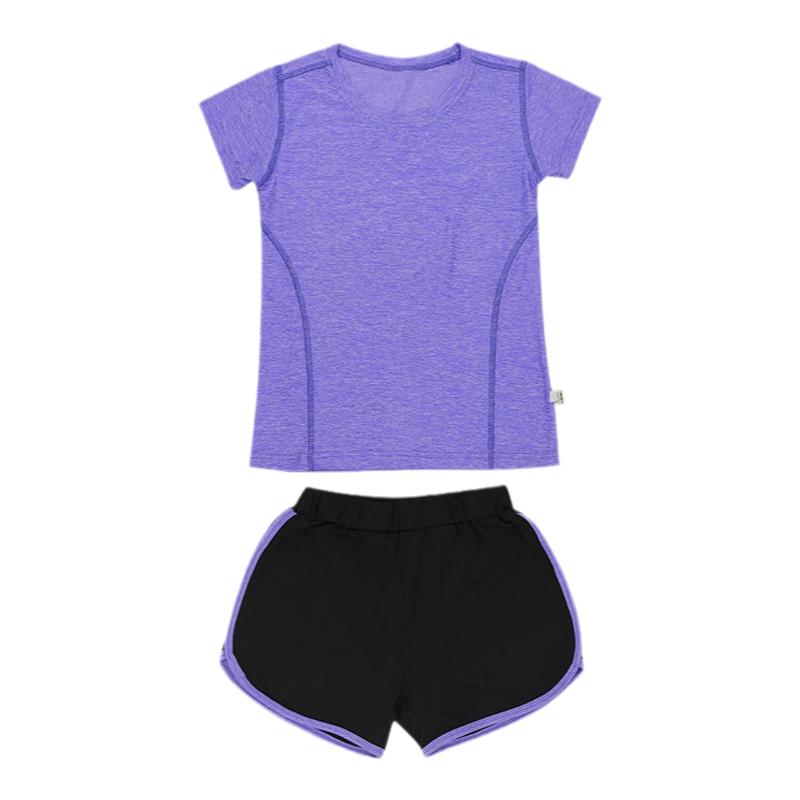 速干男女童羽毛球服套装夏透气