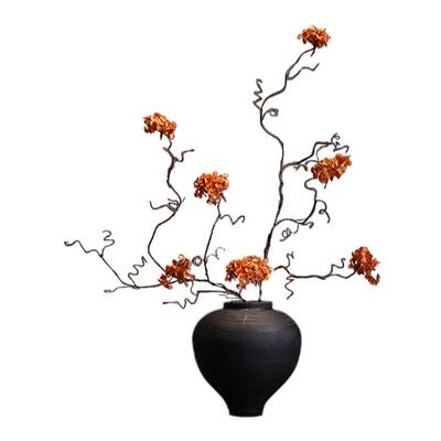 禅意新中式花瓶插干花树脂摆件