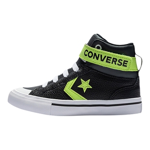 匡威童装男童帆布鞋2026春季新款高帮撞色星箭标休闲运动鞋魔术贴