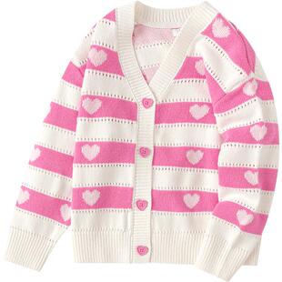 巴拉巴拉童装儿童毛衣女童2025春秋针织衫开衫毛衫线衣百搭上衣潮