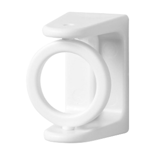 旋转挂环升级免钉圆环挂杆托毛巾杆支架免打孔窗帘浴帘杆托架支架