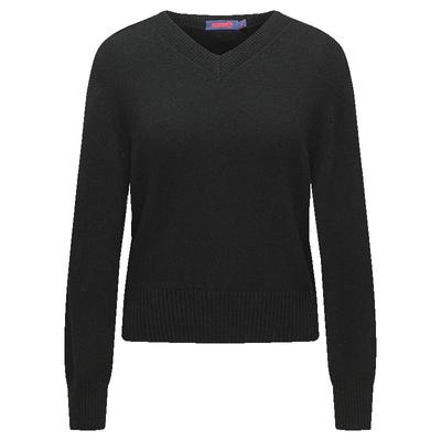 Navigare意大利小帆船羊绒衫女士秋季新款套头v领羊毛针织衫