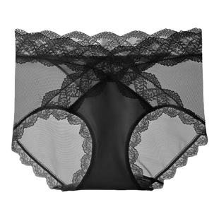 性感蕾丝内裤女士纯棉抗菌裆2025新款收腹提臀夏薄款少女生三角裤