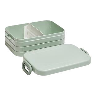 荷兰进口mepal轻巧简约便当盒长方形塑料饭盒寿司冷食带餐带分格