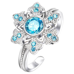 儿童戒指公主小女孩钻石小孩钻戒首饰女童水晶宝石水钻艾莎玩具戒