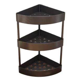 厨房台面转角置物架家用免打孔半圆墙角三角架调料瓶罐收纳储物架