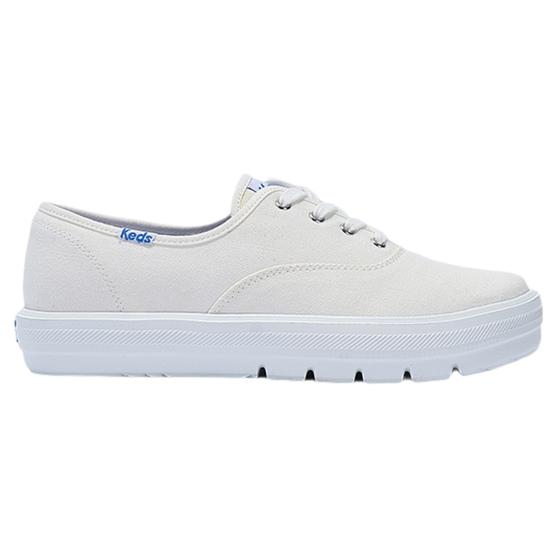 Keds2026新品女款厚底帆布鞋春夏休闲平底一脚蹬懒人小白鞋潮流