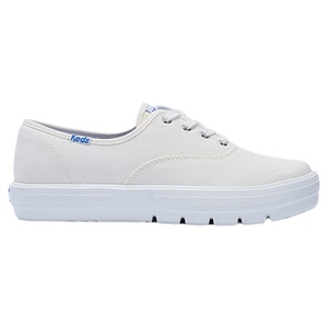 Keds2026新品女款厚底帆布鞋春夏休闲平底一脚蹬懒人小白鞋潮流