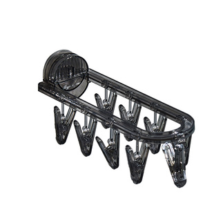 吸盘折叠袜子晾晒架家用衣架晾衣架多夹子晒袜子神器阳台袜夹