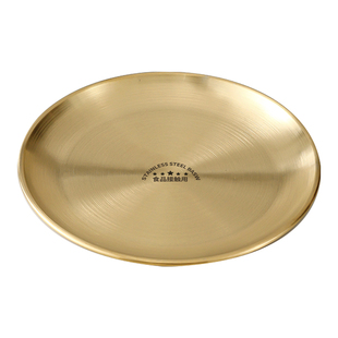 不锈钢骨碟食品级高级吐骨碟骨头盘套装家用桌面垃圾残渣圆盘碟子