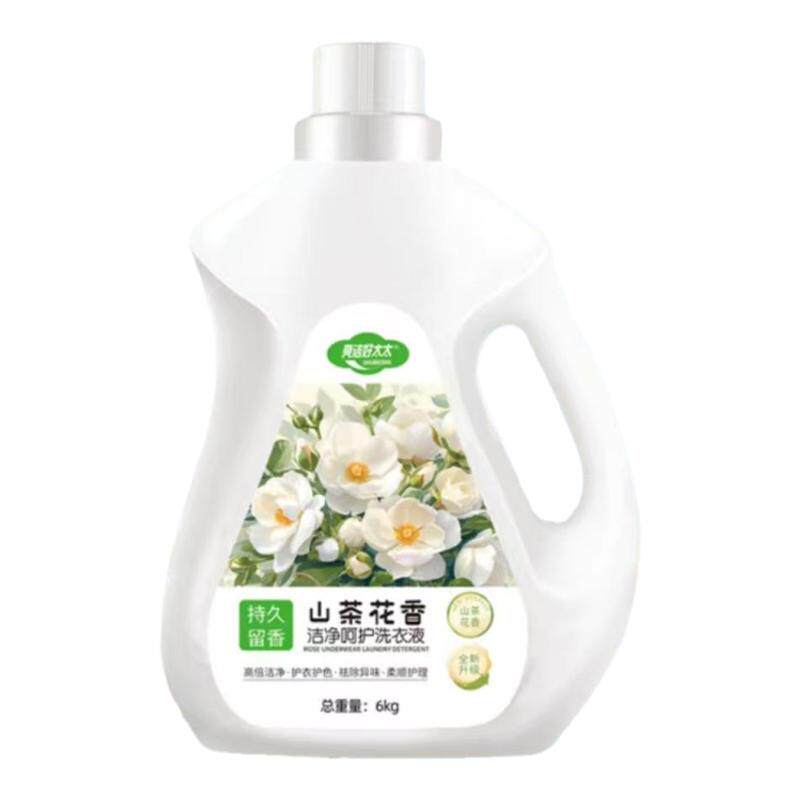 12斤超大桶山茶花洗衣液持久留香