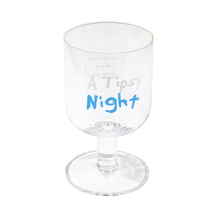 Chokaian原创微醺之夜ins风高脚杯酒杯玻璃杯果汁杯复古情侣礼物